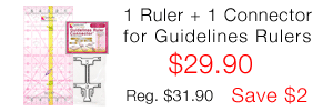 Guidelines Ruler and a Connector by Guidelines4Quilting