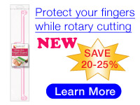 Finger Guards for Guidelines Rulers by Guidelines4Quilting