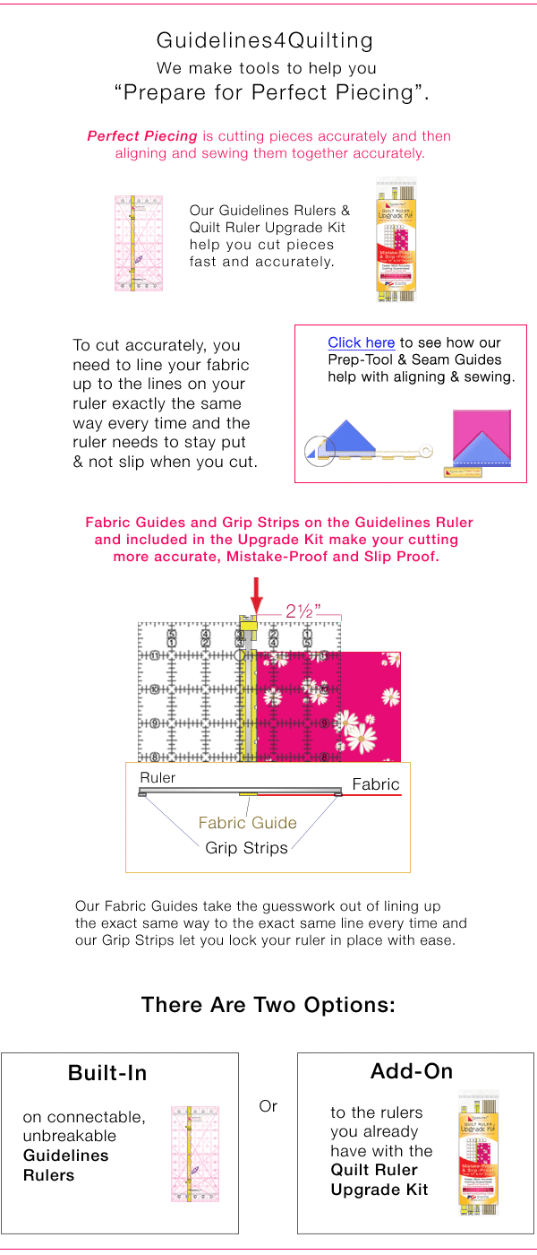 Guidelines Ruler vs. Quilt Ruler Upgrade Kit - Part 1