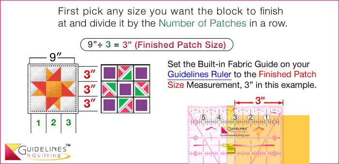 Finished Size Quilting by Guidelines4Quilting