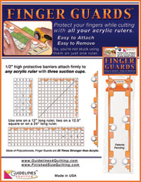 Finger Guards for Quilters by Guidelines4Quilting