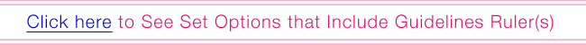 Guidelines Rulers Set Options