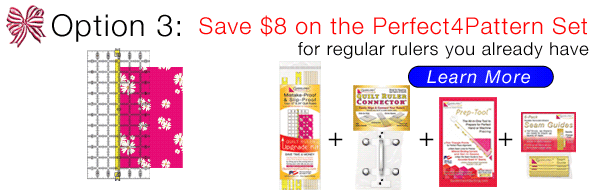 Perfect4Pattern Set for regular rulers by Guidelines4Quilting