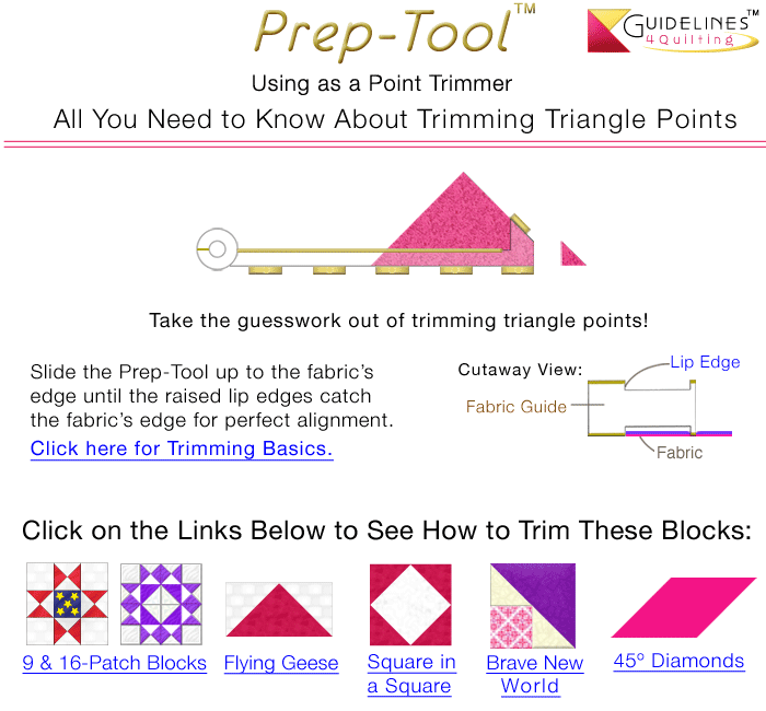 Prep-Tool by Guidelines4Quilting