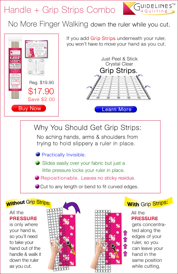 No Finger Walking Combo by Guidelines4Quilting