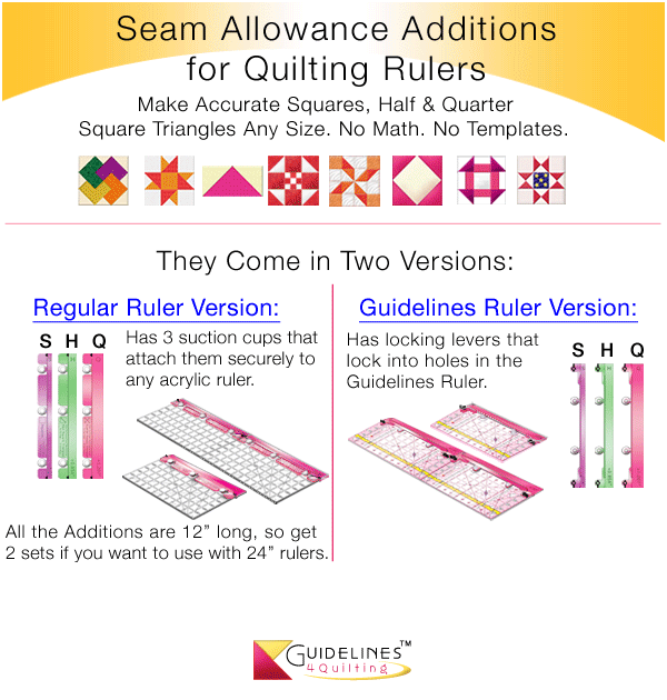 Why You Can't Make Accurate HSTs and QSTs using rulers alone. - Guidelines4Quilting