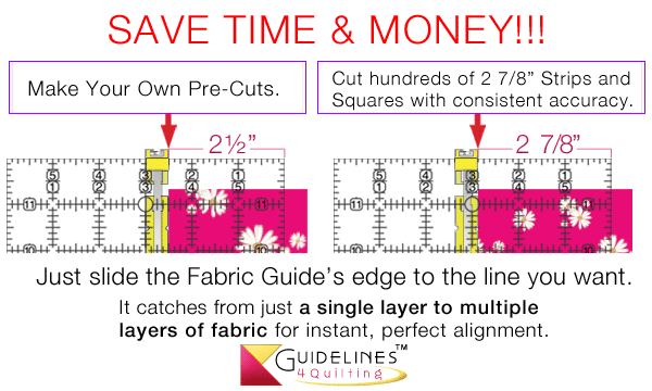 How to make your own pre-cuts FAST & EASY by Guidelines4Quilting